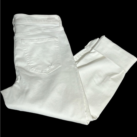 Liverpool Los Angeles, Size 12, White Capris. N28 - Picture 13 of 13